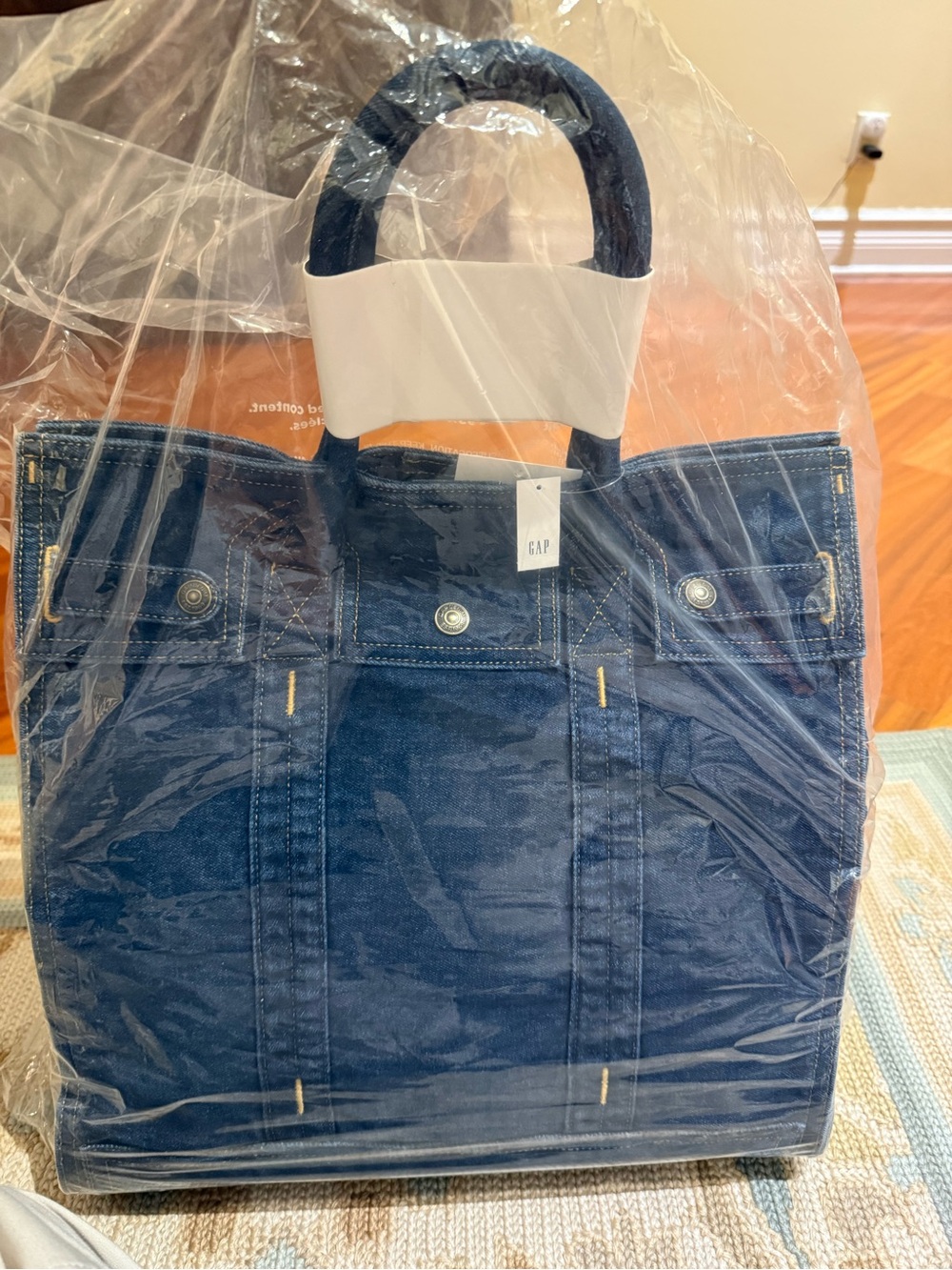 NWT Large GAP Dark Denim Tote